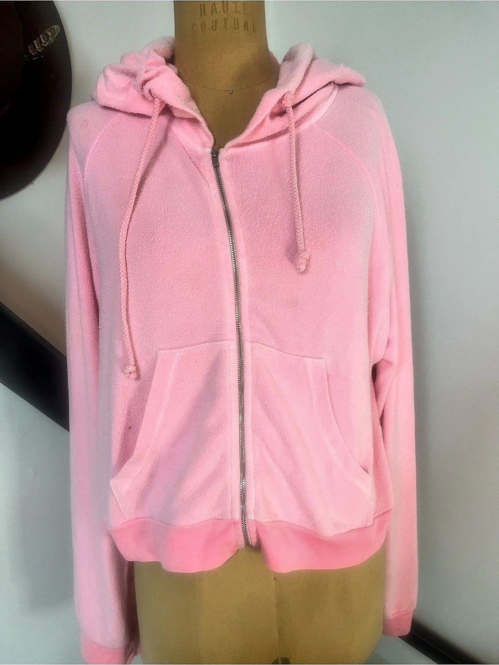 Wild fox Pink Zip-Up Hoodie